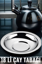 18 li Metal Çay Tabağı Veneta Design Seti 719308